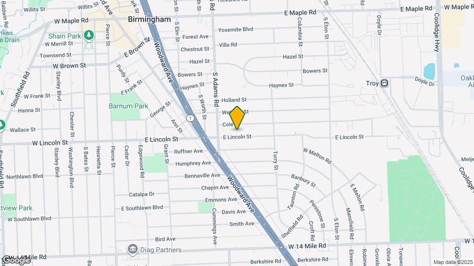 1277 E Lincoln St Map and Location Details