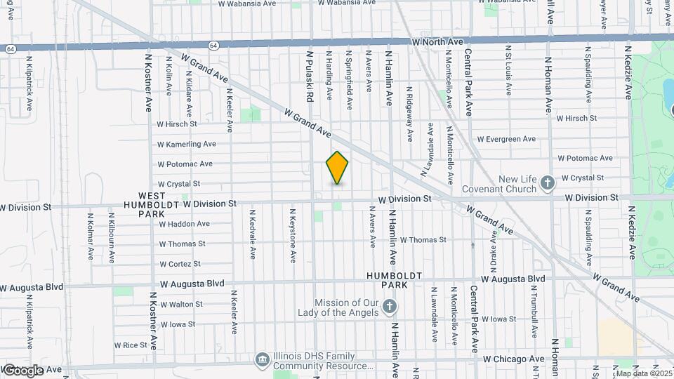 1215 N Harding Ave Map and Location Details