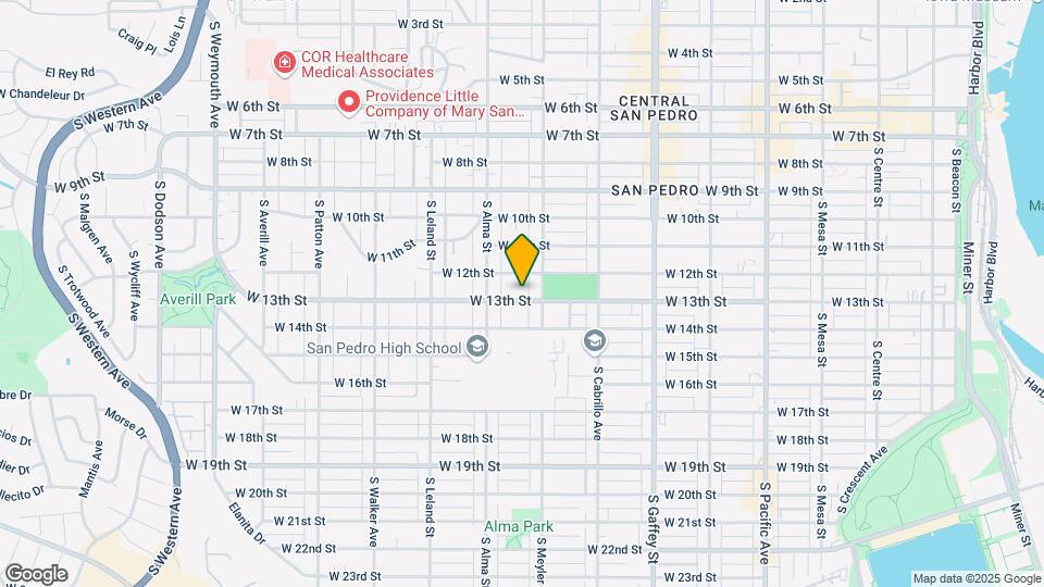 934 W 13th St Map and Location Details