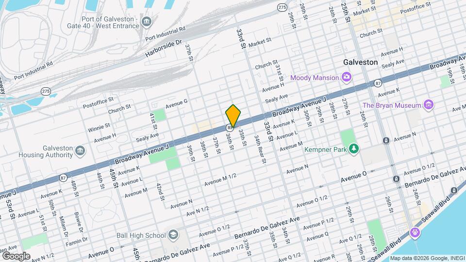 3519 Broadway Avenue J Map and Location Details