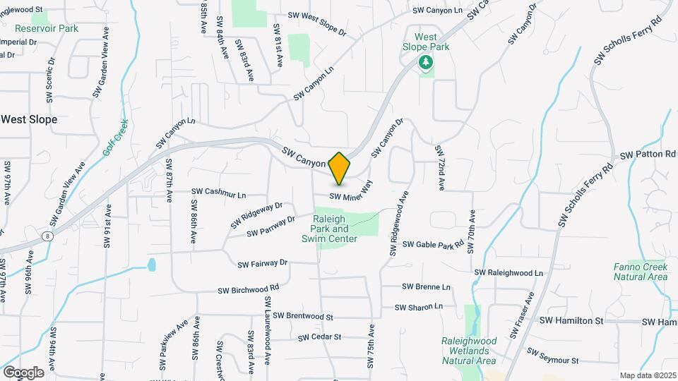 7725 SW Miner Way Map and Location Details