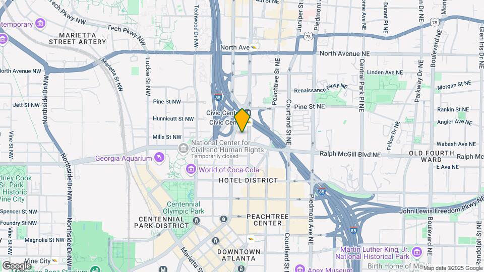 400 W Peachtree St NW, Unit 39 Map and Location Details