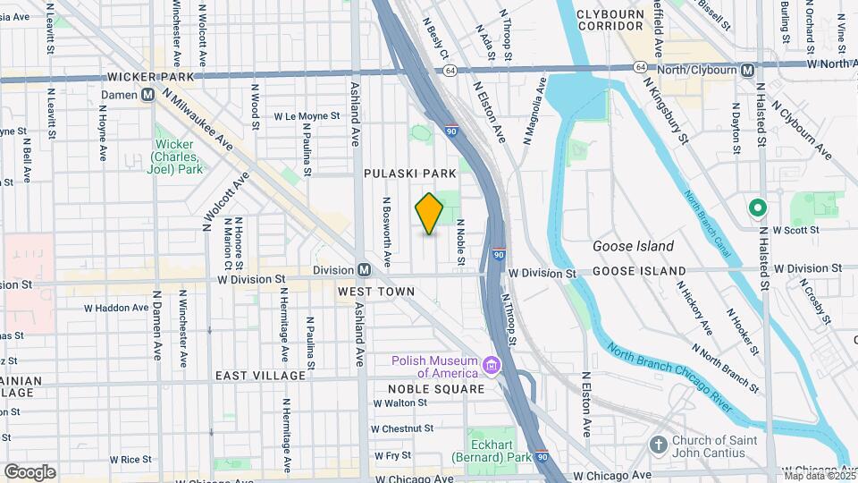1238 N Cleaver St, Unit 3 Map and Location Details