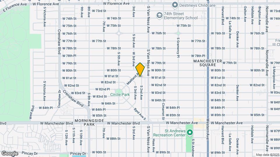 8023 S 2nd Ave Map and Location Details