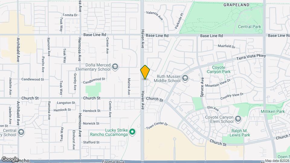 7643 Haven Ave Mapa y Detalles de la Ubicación