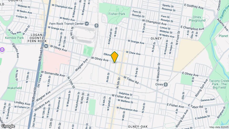 5524 N Fairhill St Map and Location Details