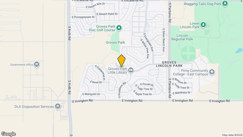 7501 E Poinciana Dr Map and Location Details