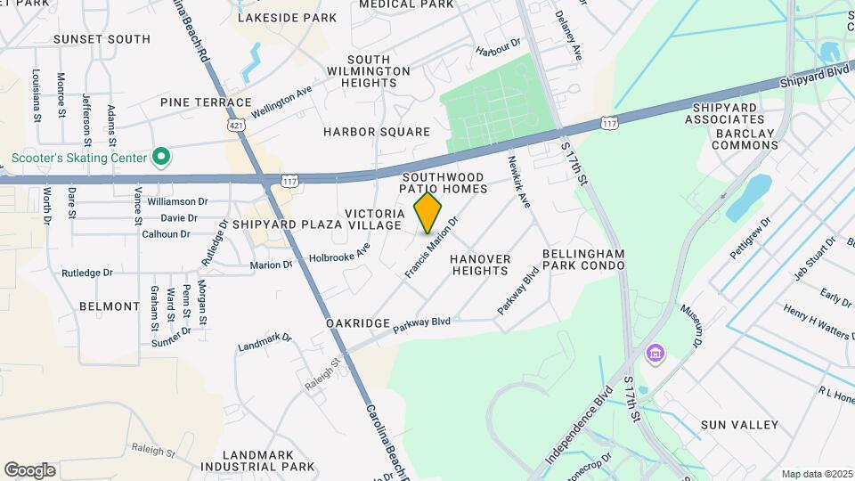 909 Francis Marion Dr Mapa y Detalles de la Ubicación