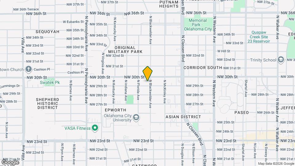 1607 NW 29th St Map and Location Details