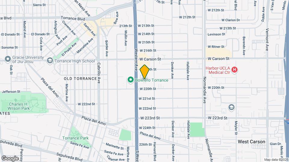1640 W 219th St Mapa y Detalles de la Ubicación