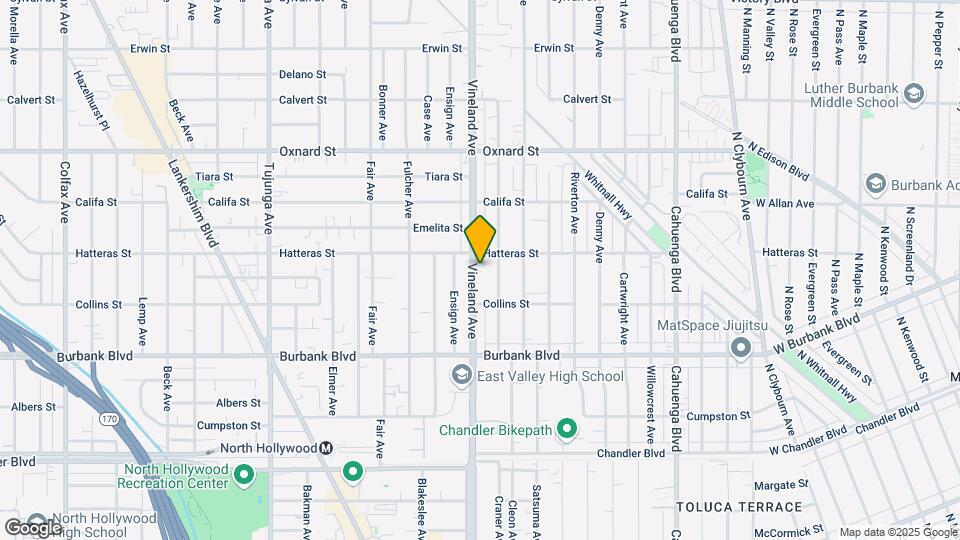5742 Vineland Ave Mapa y Detalles de la Ubicación