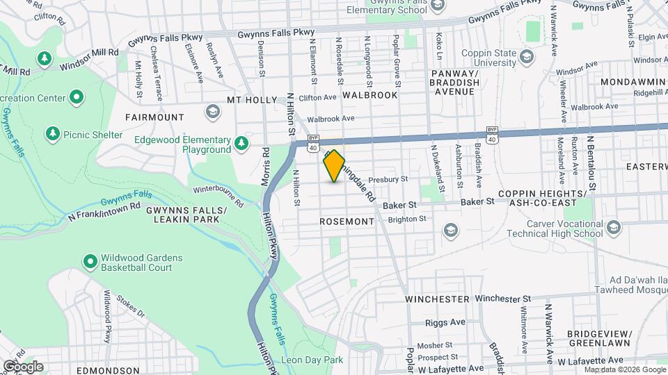 3113 Presbury St Map and Location Details