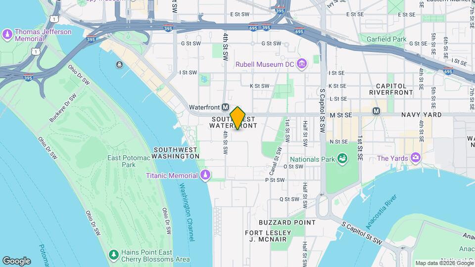 333 N St SW Map and Location Details