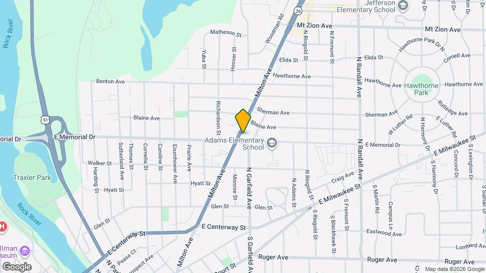 810 Milton Ave Map and Location Details
