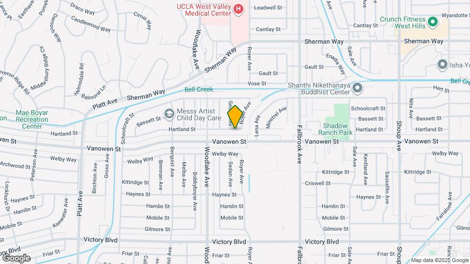 23018 Hartland St Map and Location Details