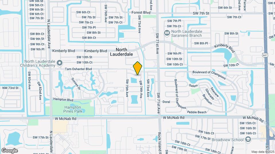 7400 SW 11th Ct Map and Location Details