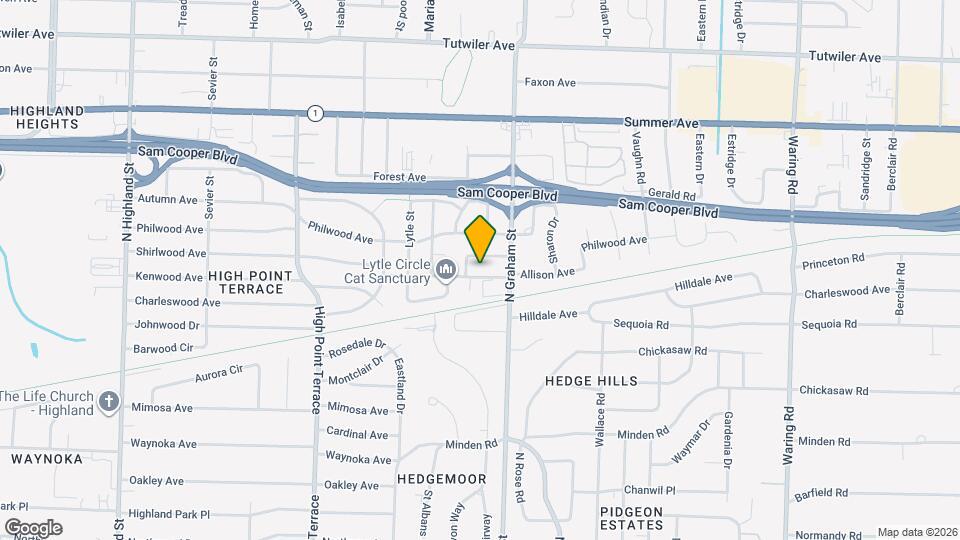 3940 Allison Ave Map and Location Details