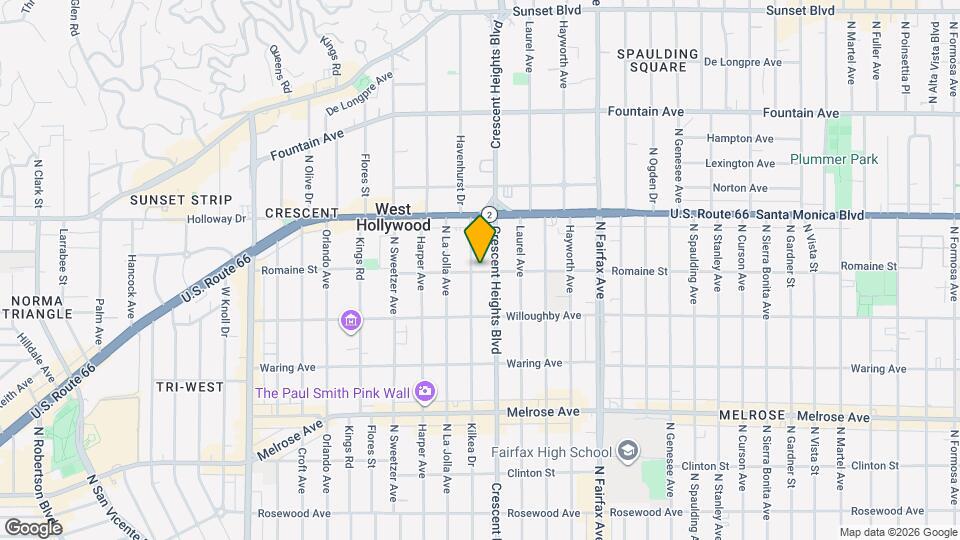 8115 Romaine St Map and Location Details