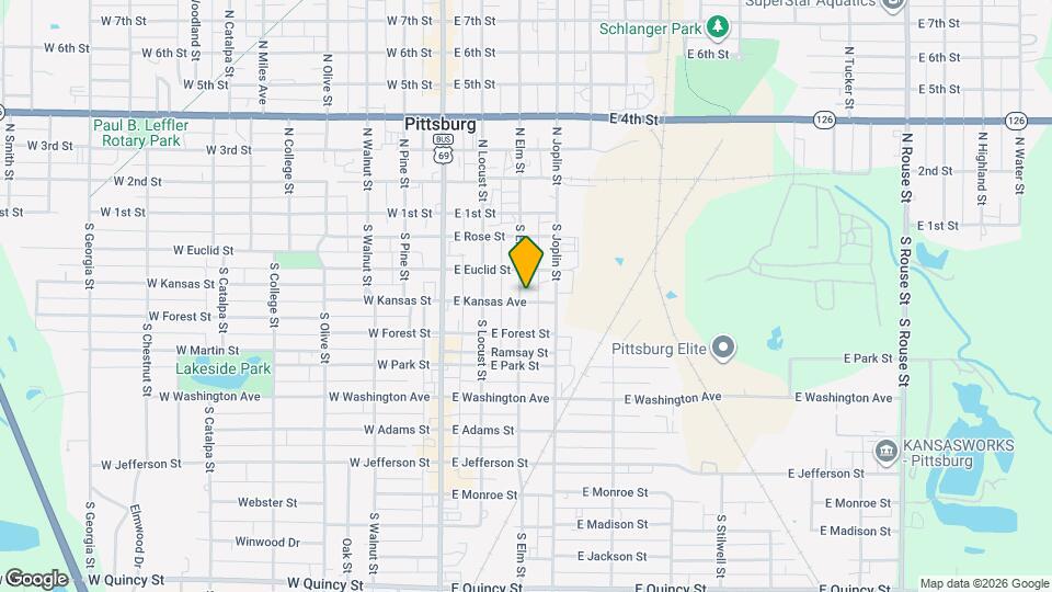 311 S Elm St Map and Location Details