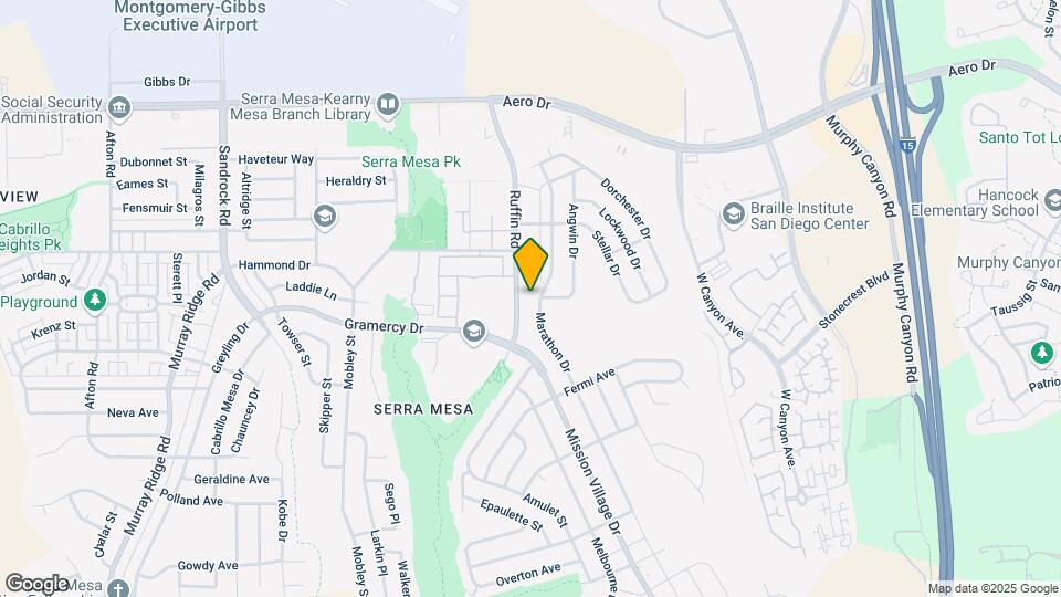 3335 Ruffin Rd Map and Location Details
