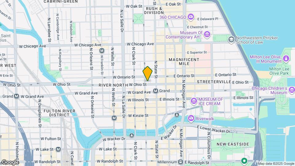 32 W Grand Ave Mapa y Detalles de la Ubicación