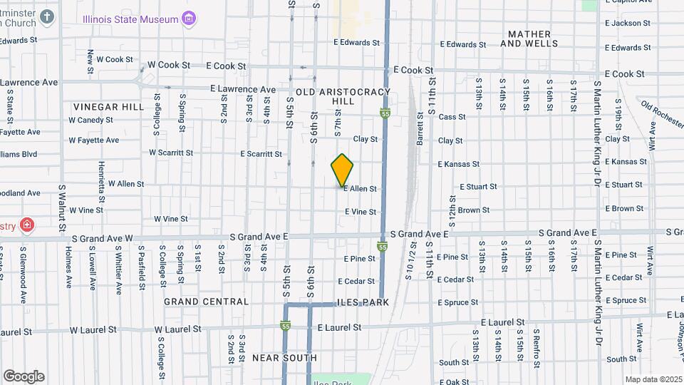 1208 S 7th St, Unit C Map and Location Details