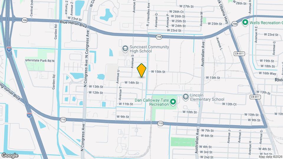 1525 W 15th St Map and Location Details