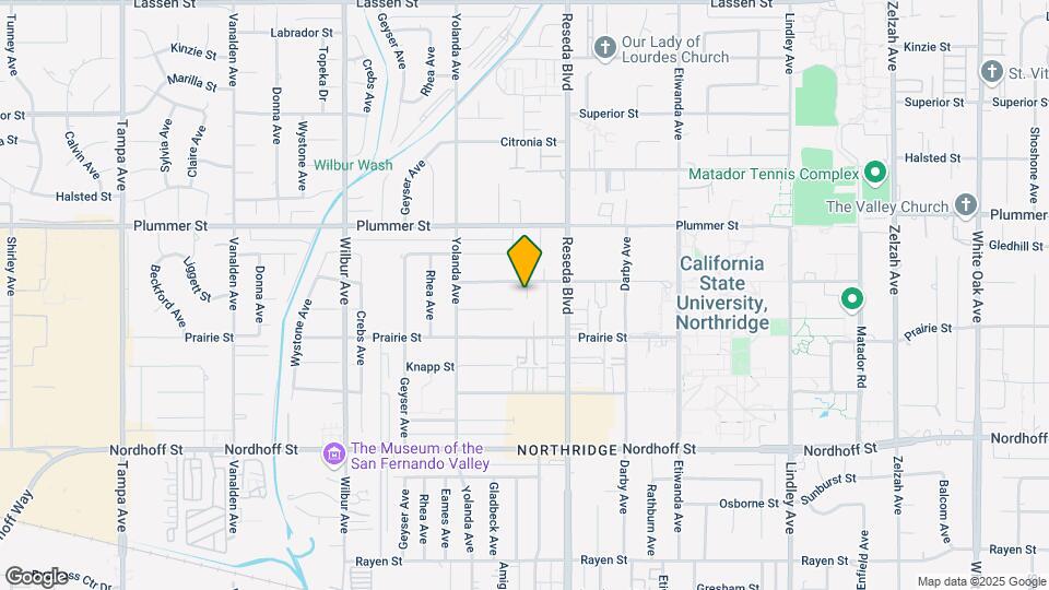 18555 Vincennes St Map and Location Details