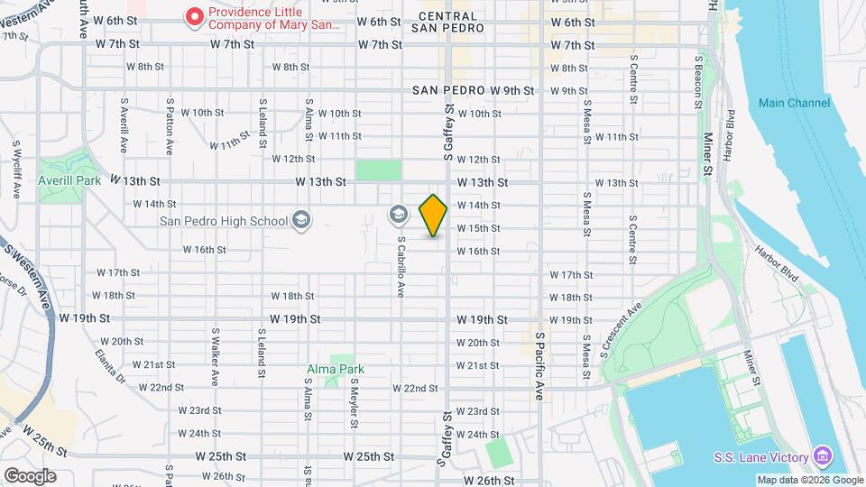 728 W 16th St, Unit C Mapa y Detalles de la Ubicación