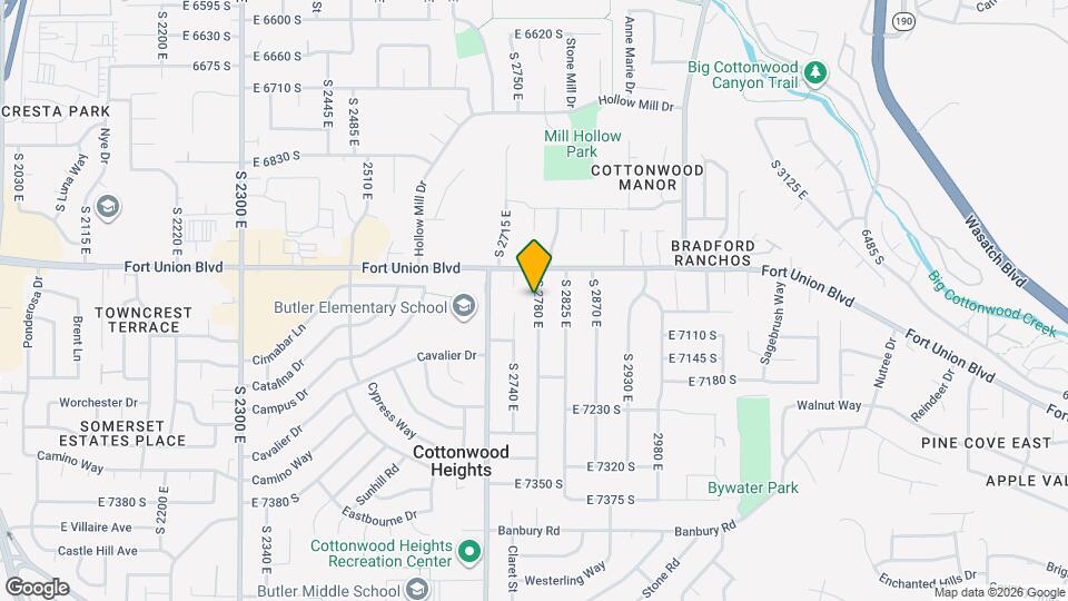 7050 S 2780 E Map and Location Details