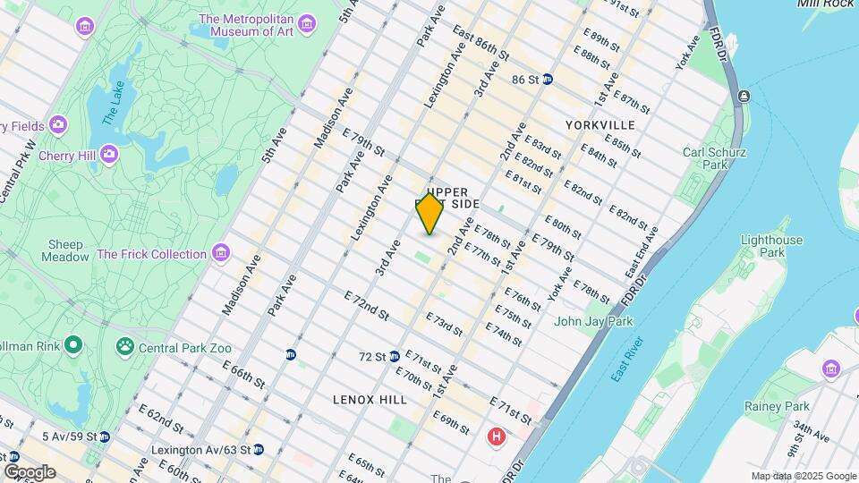 225 E 76th St Mapa y Detalles de la Ubicación