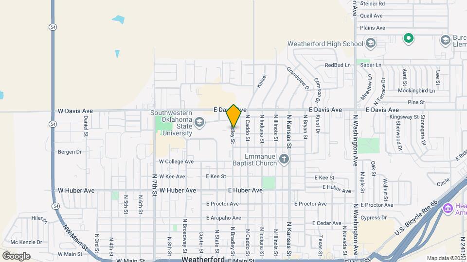 1000 N Bradley St Map and Location Details