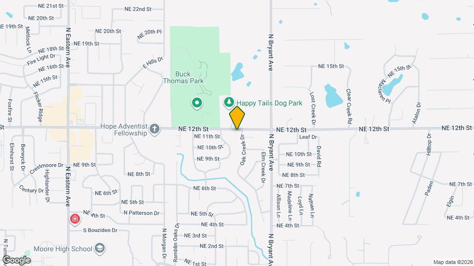 1125 Oak Creek Dr Map and Location Details