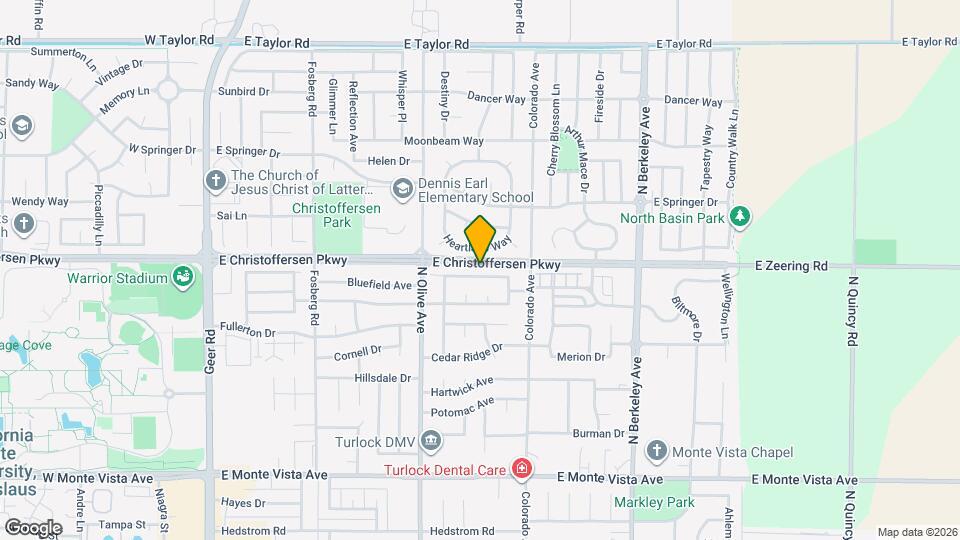 1001 La Paloma St Map and Location Details