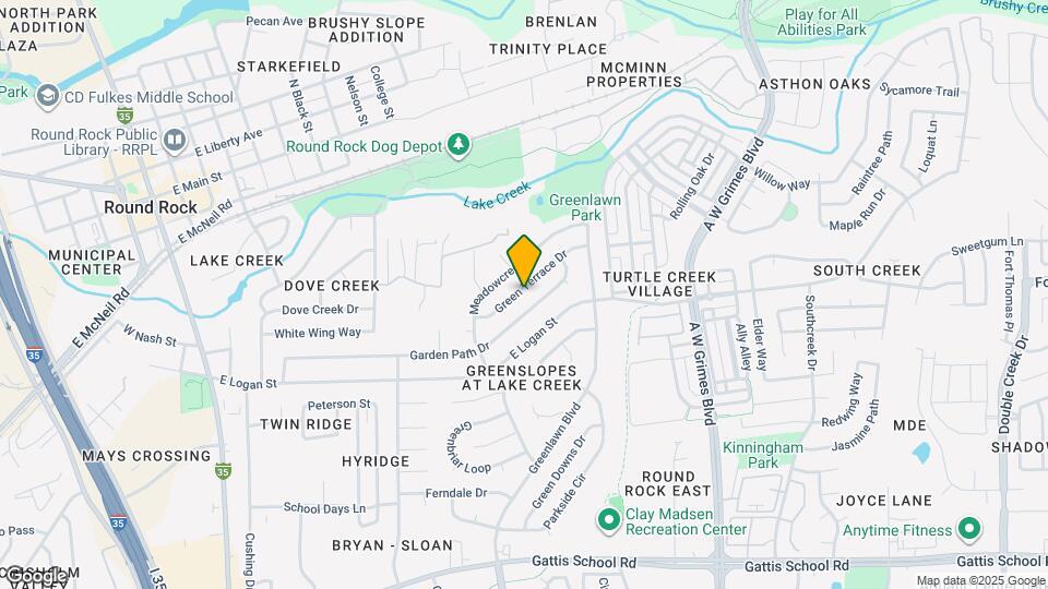 1303 Green Terrace Dr Map and Location Details