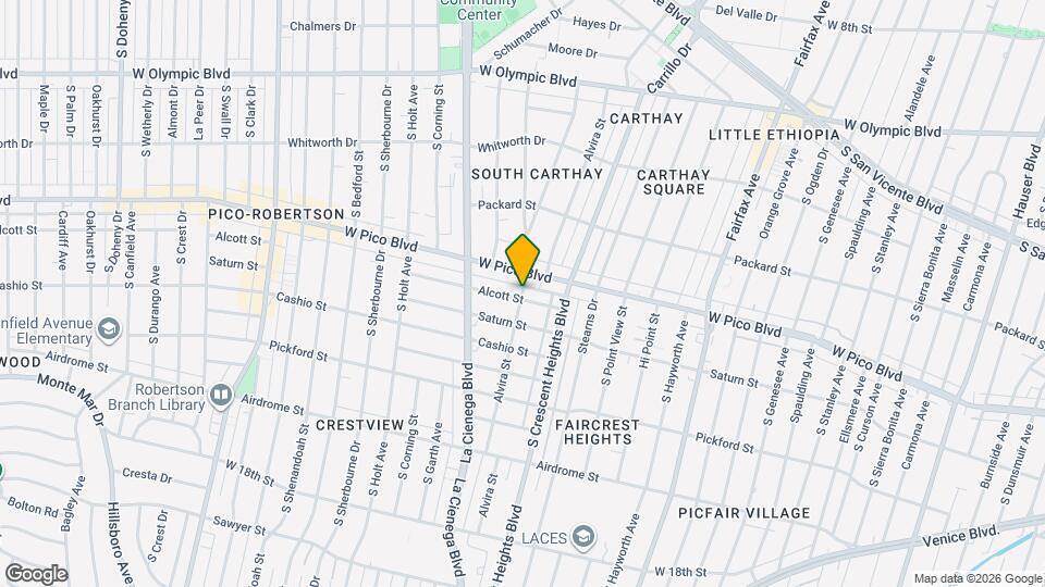 1426 Alvira St, Unit 1426 Map and Location Details