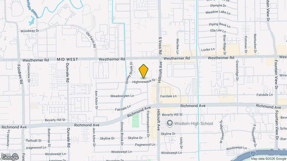 7610 Highmeadow Dr Map and Location Details