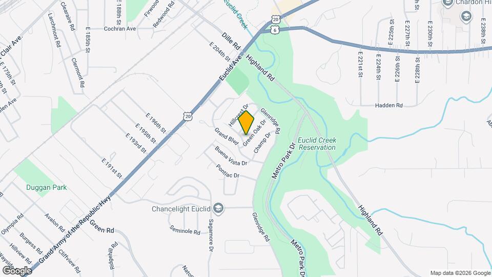 20001 Green Oak Dr Map and Location Details