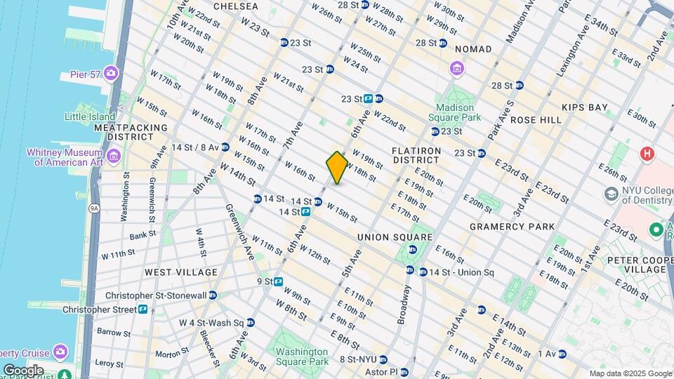 49 W 16th St Mapa y Detalles de la Ubicación