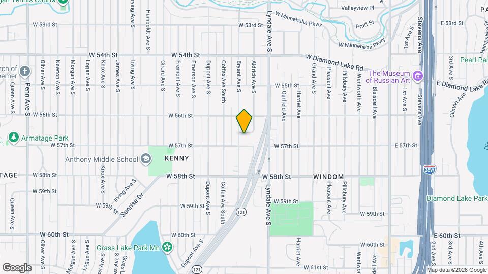 5641 Aldrich Ave S Map and Location Details