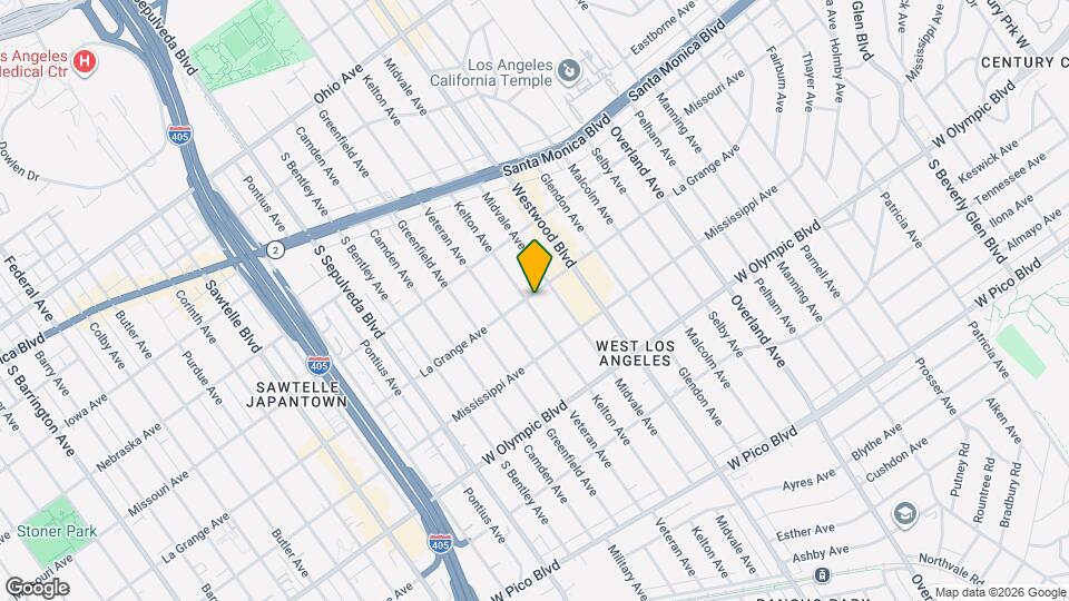 2002 Kelton Ave Map and Location Details