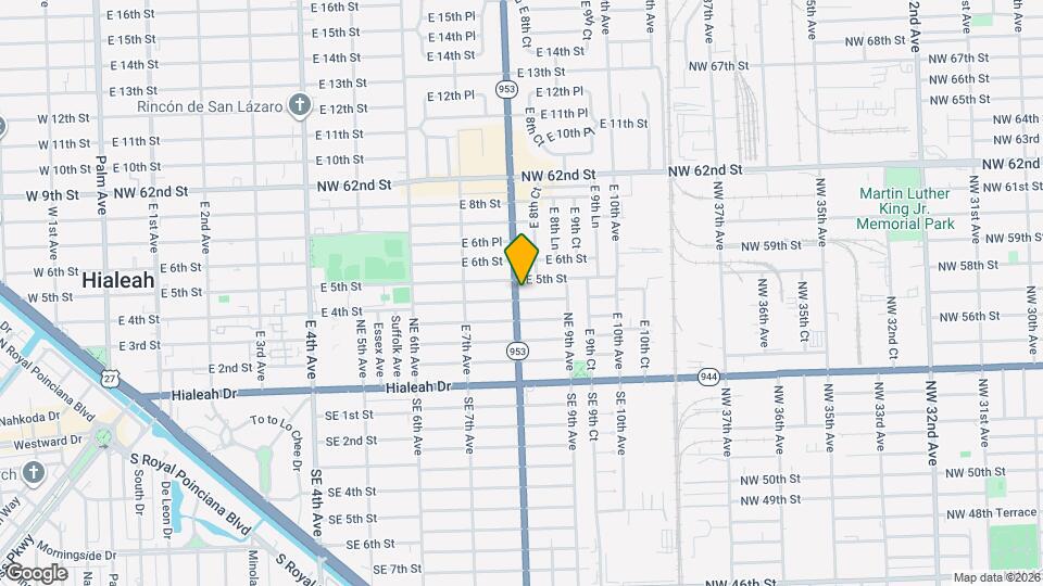 419 E 8th Ave, Unit 2 Map and Location Details