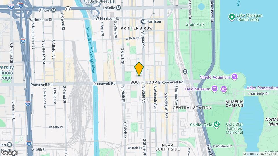 1169 S Plymouth Ct, Unit 301 Map and Location Details