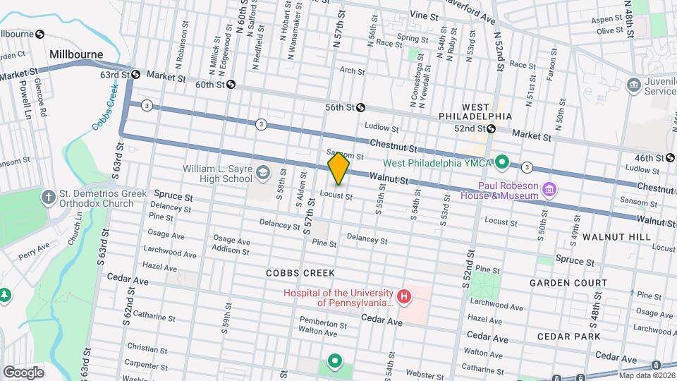 241 S Ithan St Map and Location Details