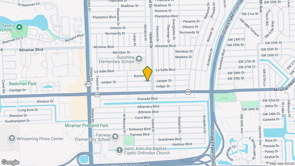 7720 Juniper St Mapa y Detalles de la Ubicación
