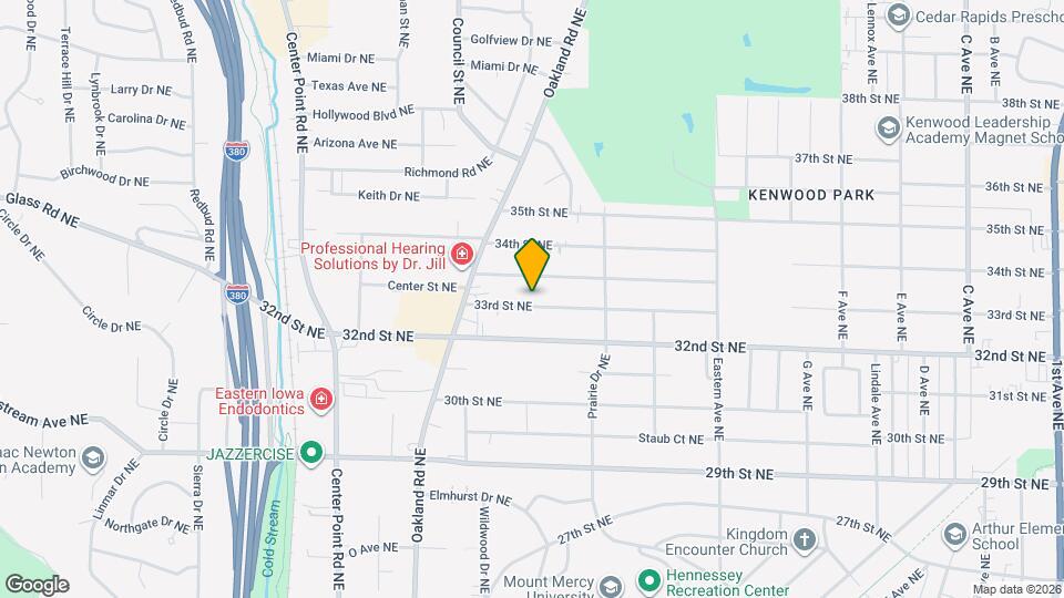 1268 33rd St NE Map and Location Details