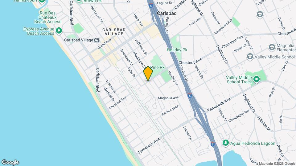 635 Chestnut Ave Map and Location Details