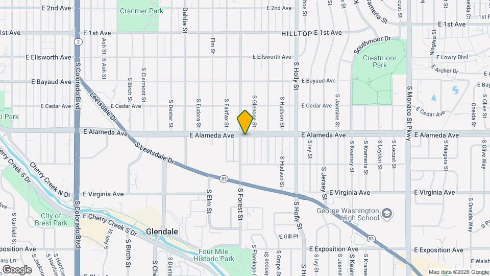 300 S Forest St Map and Location Details