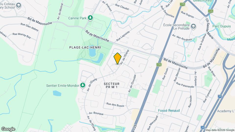 730 De L'étang Av Map and Location Details