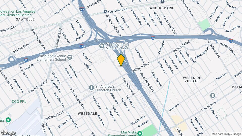 2884 Sawtelle Blvd Map and Location Details